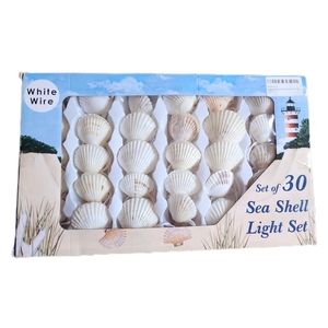 SEASHELL PLUG IN string lights TWO BOXES perfect for weddings beach party,home